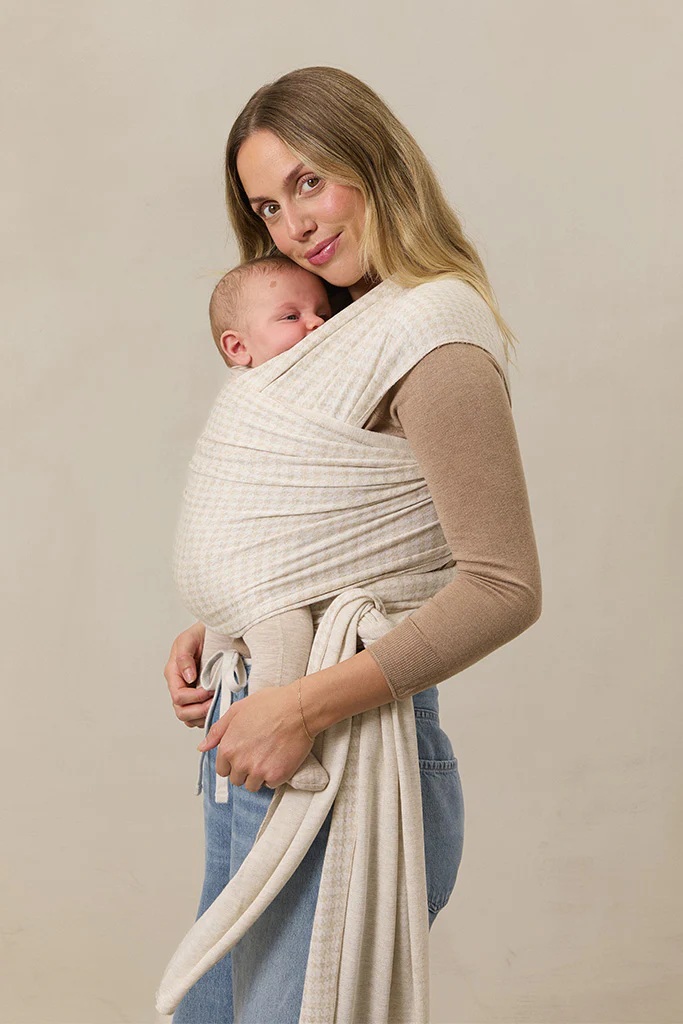 BABY WRAP - Cream Houndstooth | Baby Wraps | Solly Baby