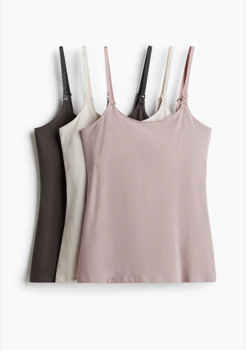 MAMA 3-Pack Nursing Camisole Tops