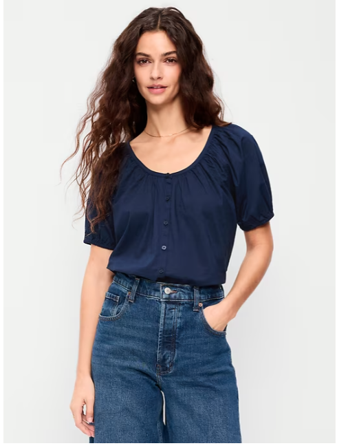 Airy Button-Down Top