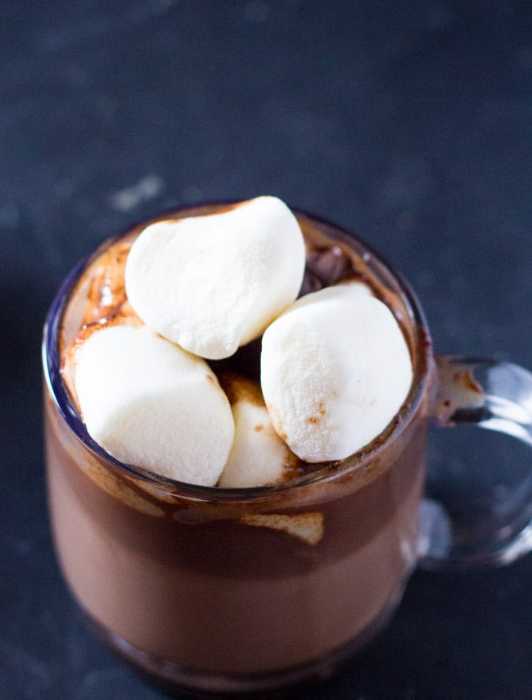 Hot Chocolate Coffee Recipe from I Knead to Eat 