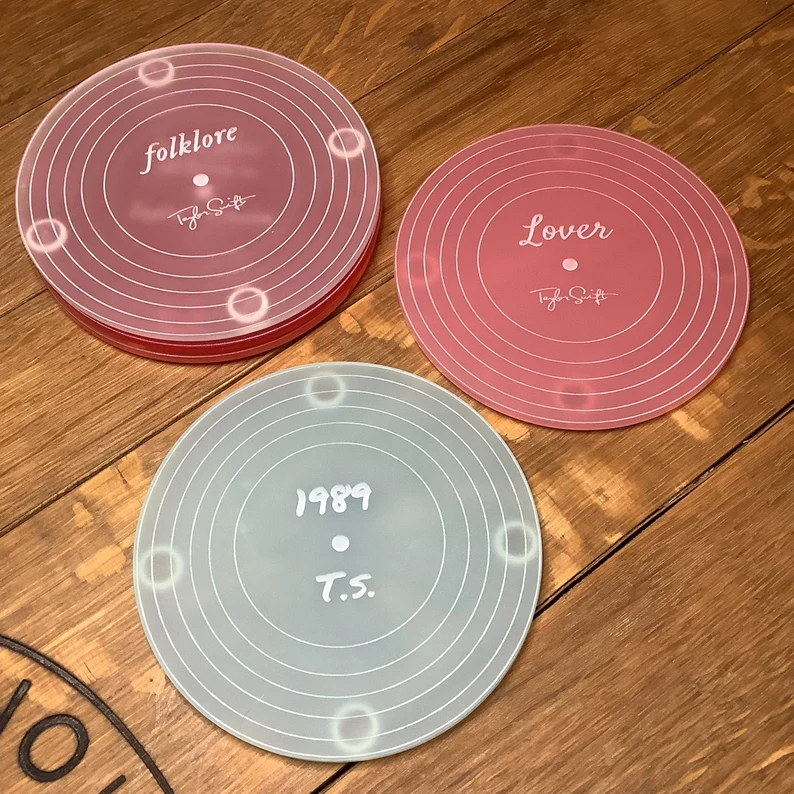 Taylor Swift Albums Acrylic Coasters