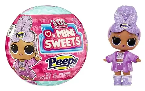 LOL Surprise! Loves Mini Sweets - Peeps Cozy Bunny with Collectible Doll, 7 Surprises, Spring Theme, Peeps Limited Edition Doll- Great Gift for Girls Age 4+