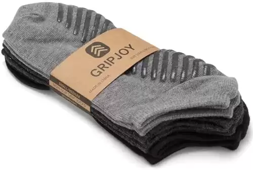 Grip Socks for Women - Pilates Socks with Grips for Women - Non Slip Socks Womens - Grippy Socks for Women - 3 Pairs