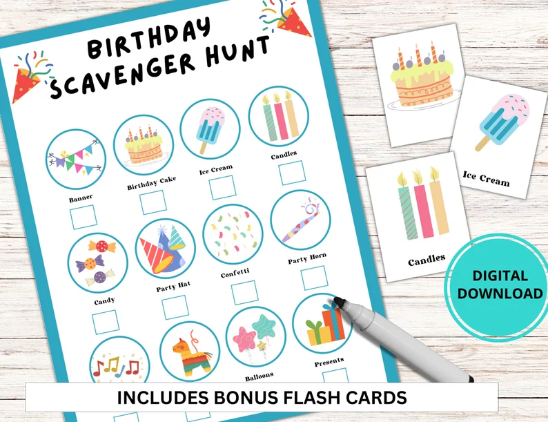 Birthday Scavenger Hunt For Kids