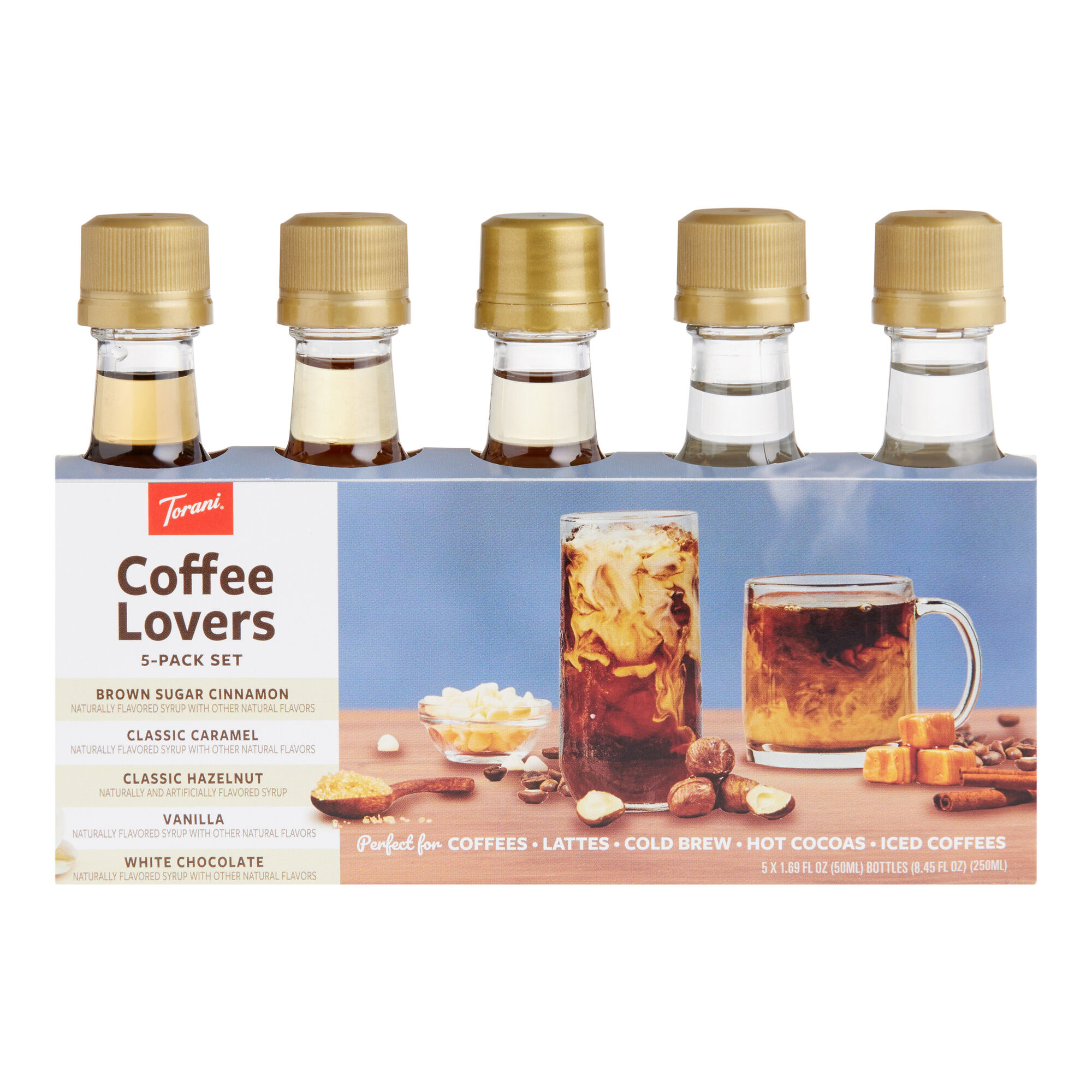 Torani Mini Coffee Lovers Syrup Sampler 5 Pack - World Market