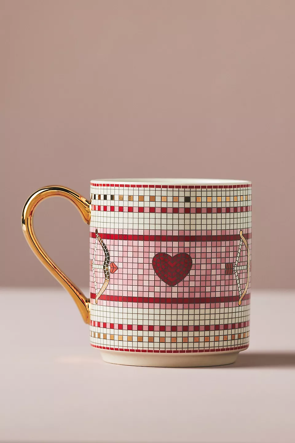 The Bistro Tile Stoneware Mug: Valentine's Edition